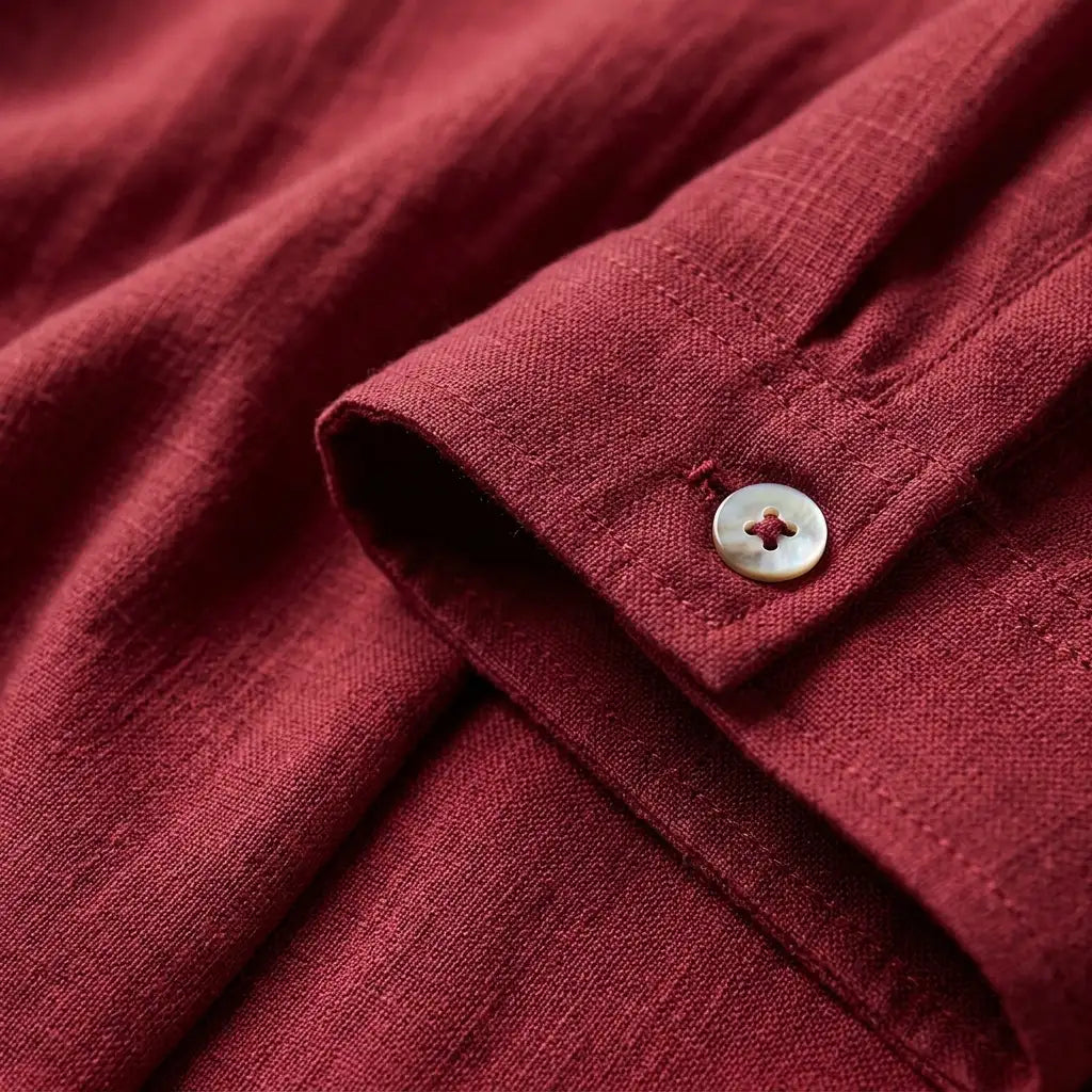 Mia | Men’s Shirt | Short Sleeves Button Front Summer Wear — image 09 — MAREACO