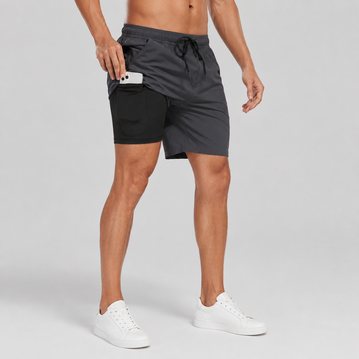 Alexander | Men’s Swim Shorts | Drawstring Waist Inner Leg Pocket Beachwear — image 07 — MAREACO