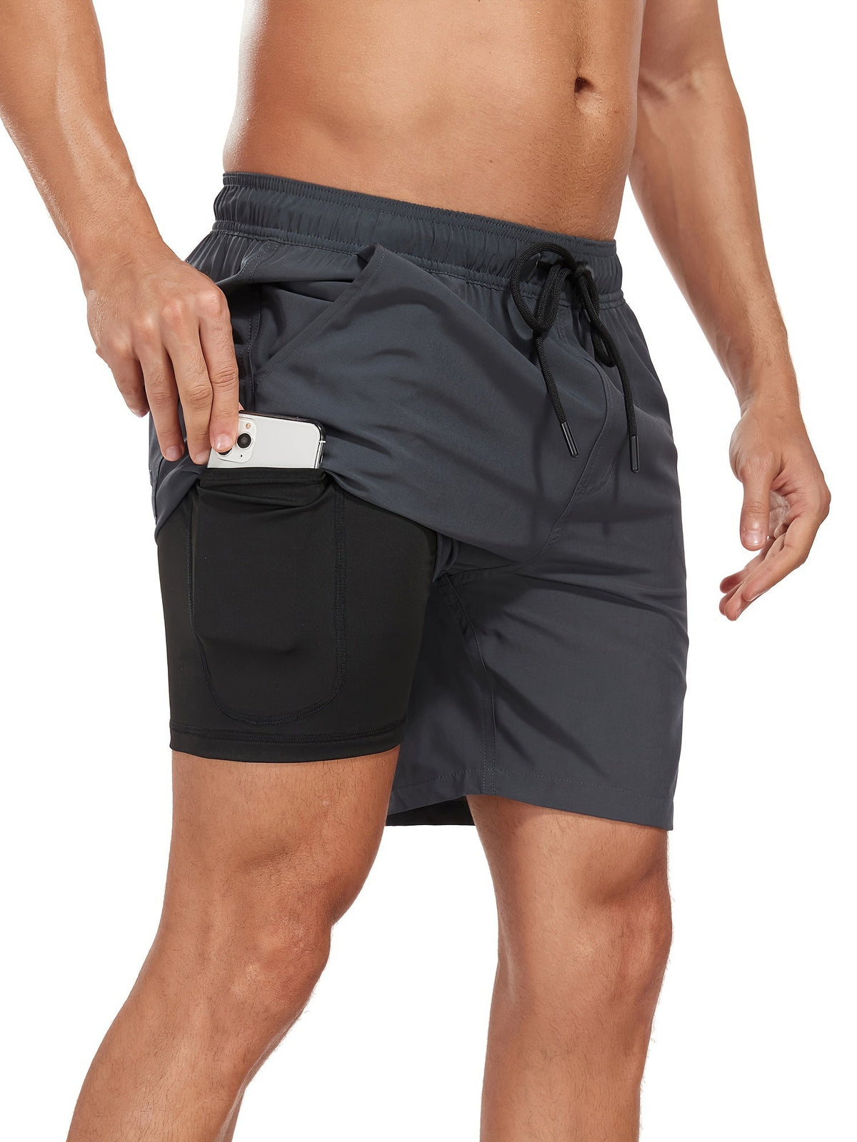 Alexander | Men’s Swim Shorts | Drawstring Waist Inner Leg Pocket Beachwear — image 08 — MAREACO