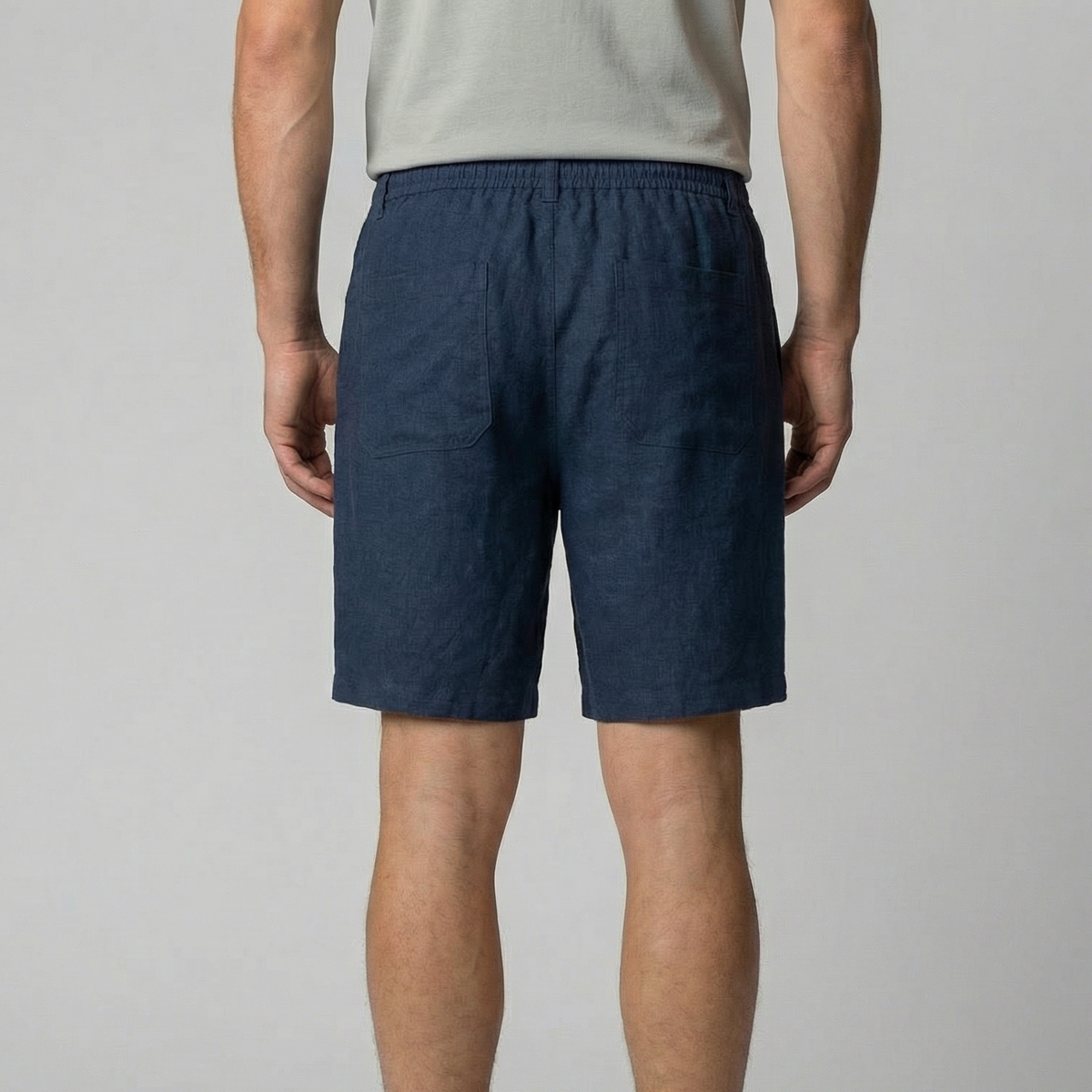 Charles | Men’s Shorts | Drawstring Waist Straight Legs Summer Wear — image 07 — MAREACO