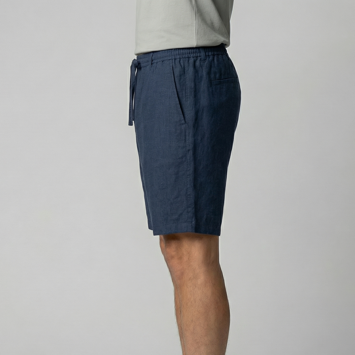 Charles | Men’s Shorts | Drawstring Waist Straight Legs Summer Wear — image 08 — MAREACO