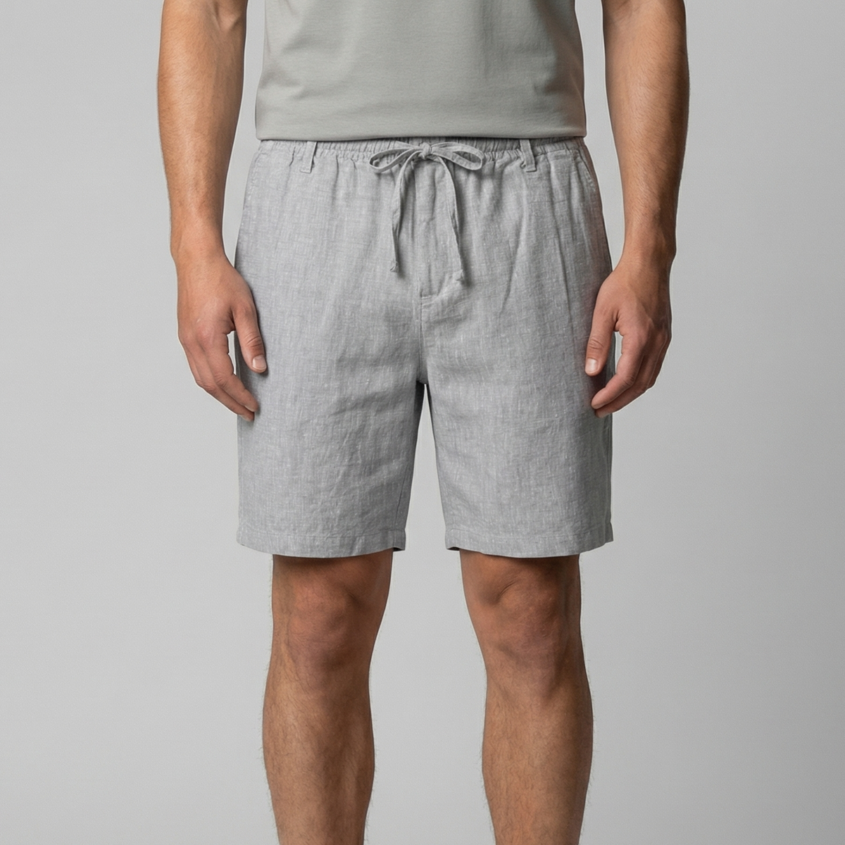Charles | Men’s Shorts | Drawstring Waist Straight Legs Summer Wear — image 11 — MAREACO