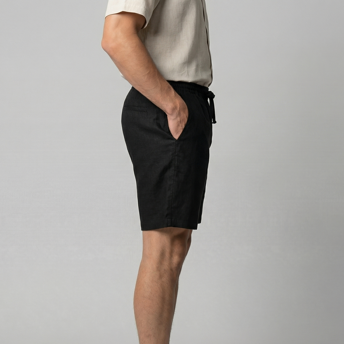 Charles | Men’s Shorts | Drawstring Waist Straight Legs Summer Wear — image 16 — MAREACO