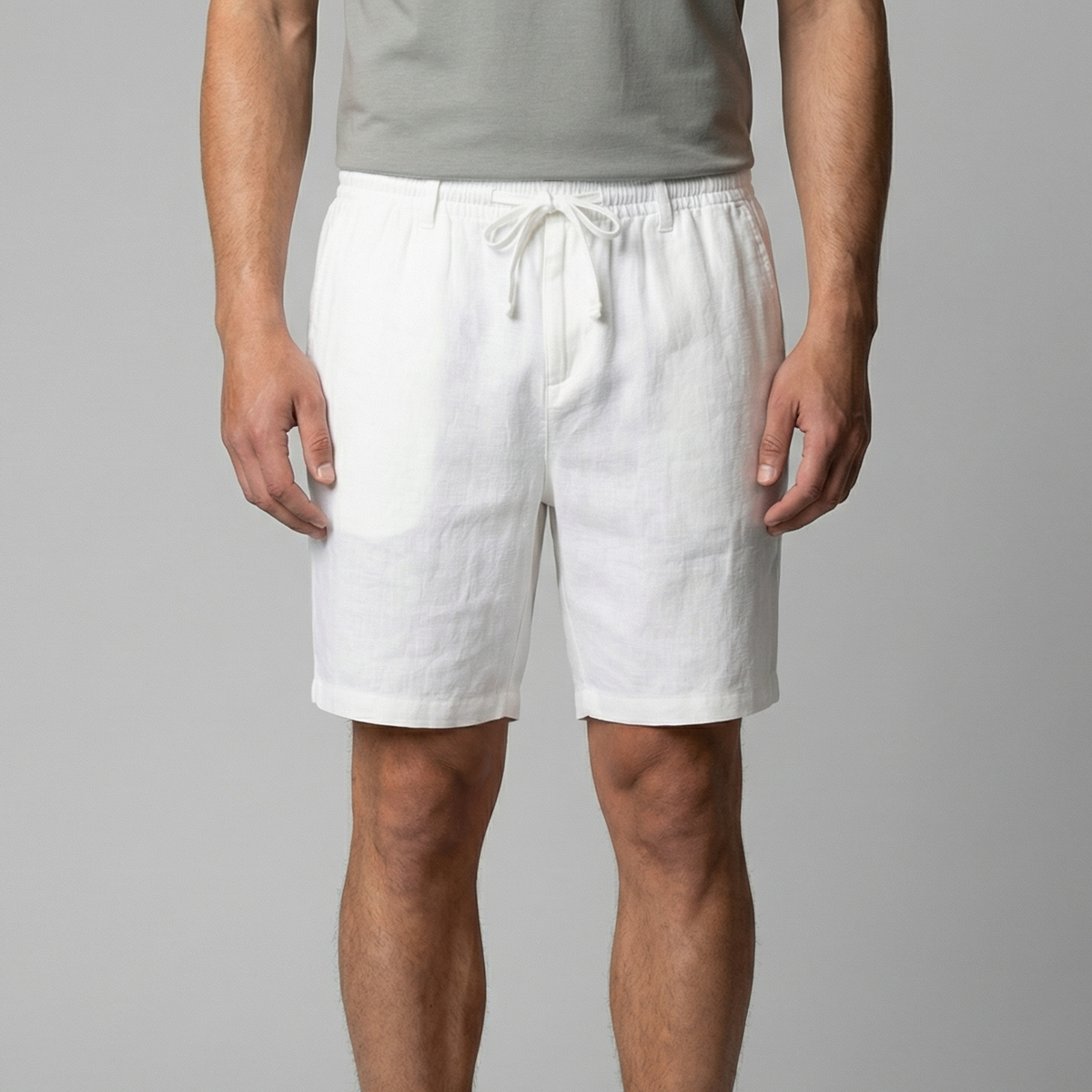 Charles | Men’s Shorts | Drawstring Waist Straight Legs Summer Wear — image 20 — MAREACO