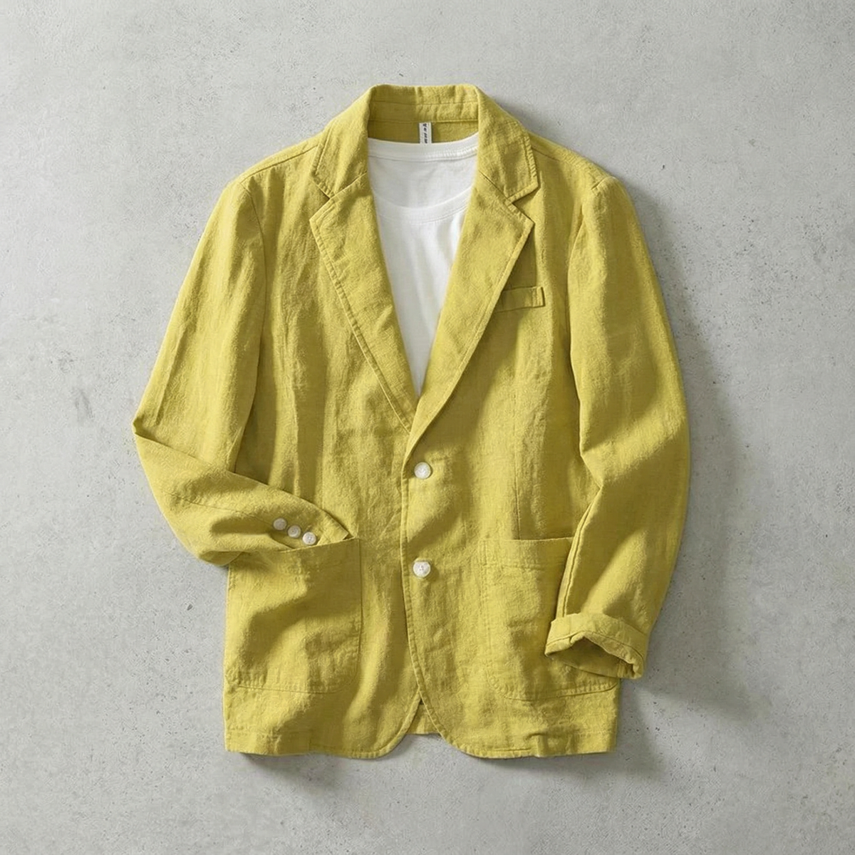Charlotte | Men’s Blazer | Notched Lapels Front Button Everyday Layering — image 03 — MAREACO