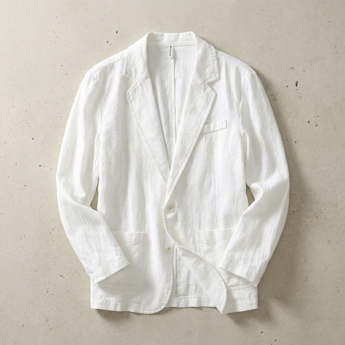 Charlotte | Men’s Blazer | Notched Lapels Front Button Everyday Layering — image 04 — MAREACO