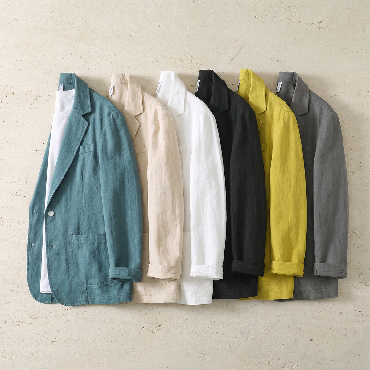 Charlotte | Men’s Blazer | Notched Lapels Front Button Everyday Layering — image 07 — MAREACO