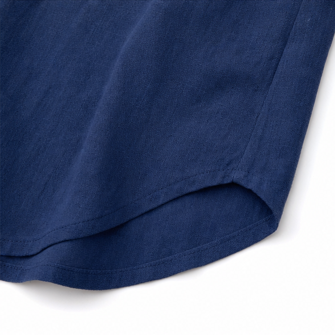Chloe | Women’s Blouse | Front Buttons Curved Hem Everyday Wear — image 10 — MAREACO