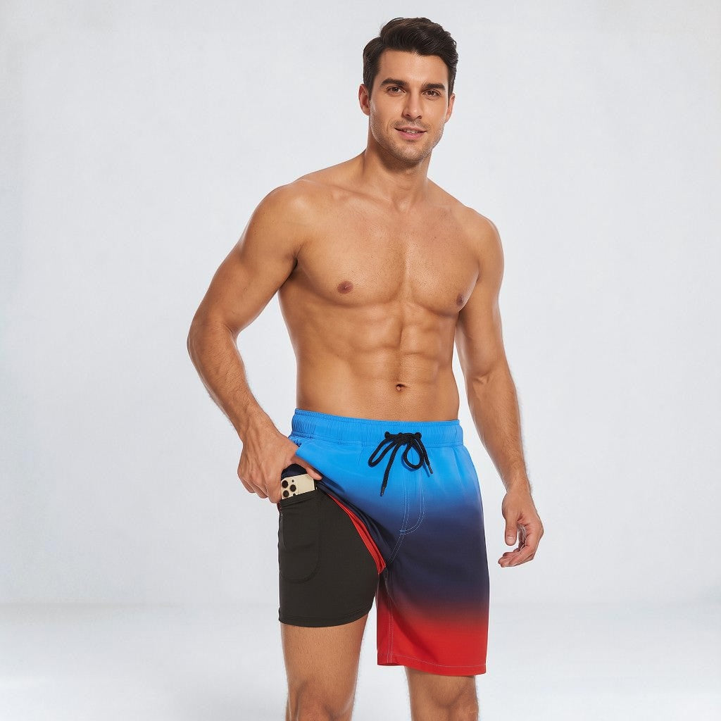 Edward | Men’s Swim Shorts | Inner Layer Drawstring Waist Beachwear — image 08 — MAREACO