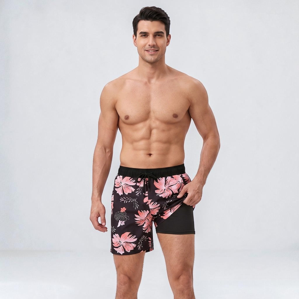 Edward | Men’s Swim Shorts | Inner Layer Drawstring Waist Beachwear — image 10 — MAREACO