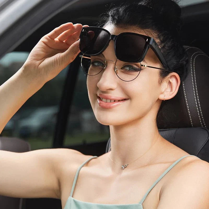 Ella | Women’s Fit-Over Sunglasses | Wide Front Side Panels Everyday Wear — image 01 — MAREACO