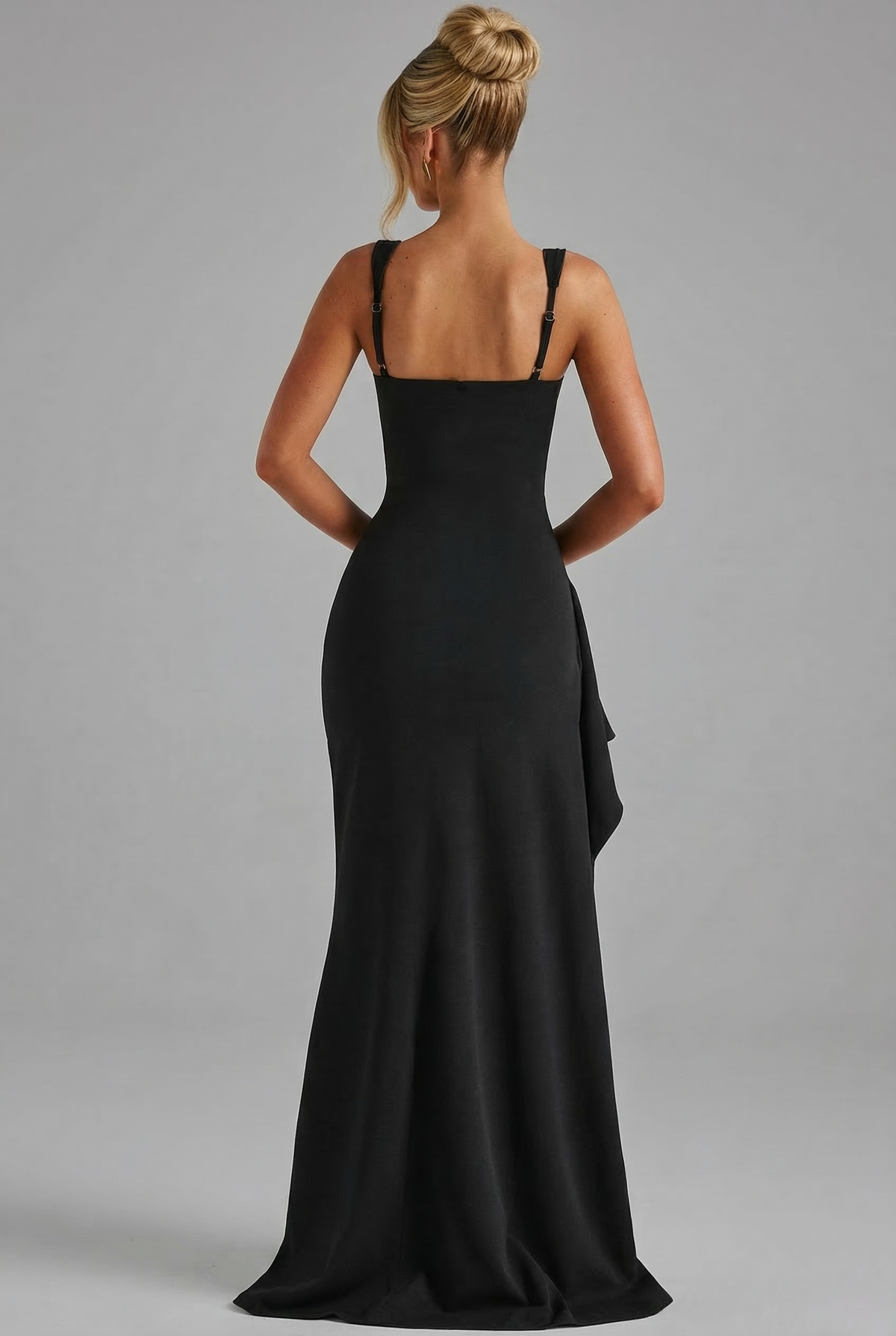 Freya | Women’s Maxi Dress | Thin Straps Side Split Evening Wear — image 05 — MAREACO