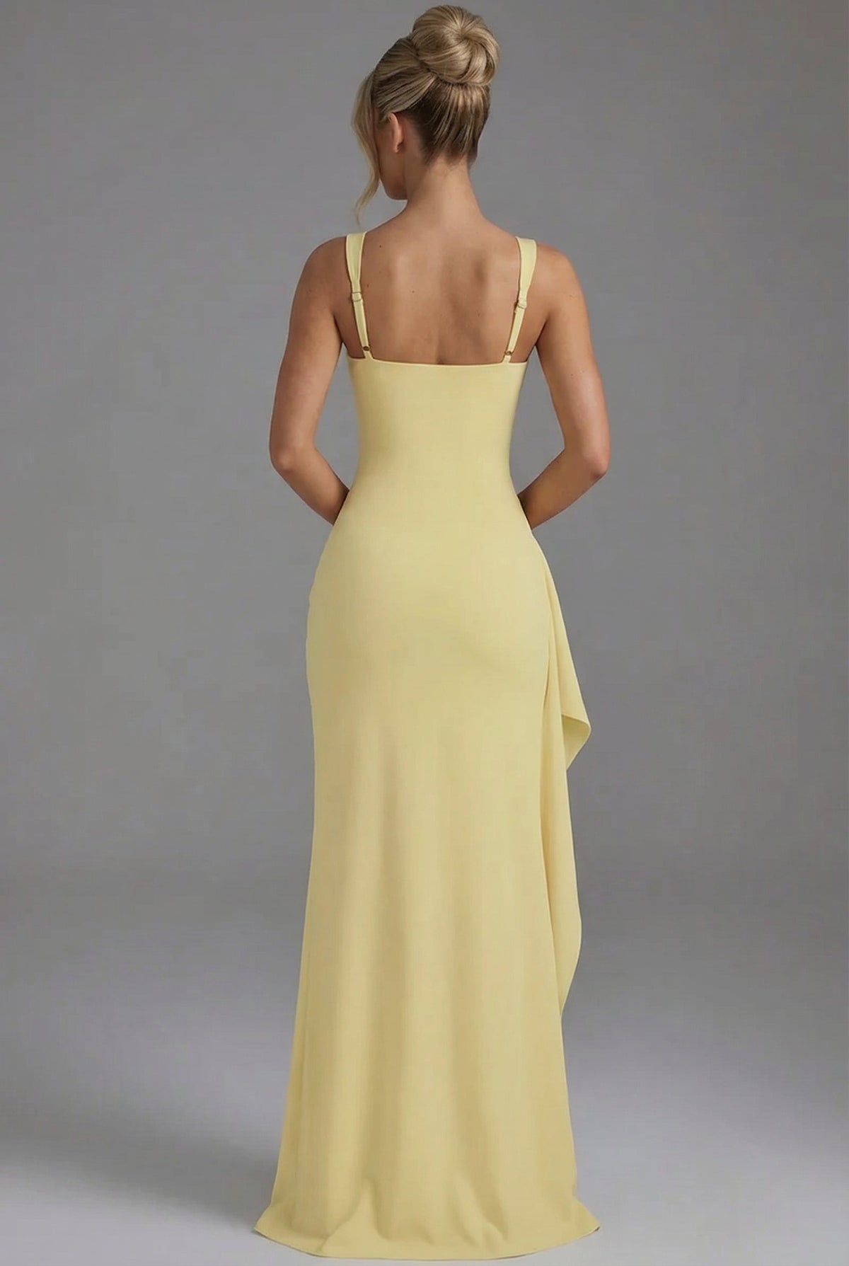 Freya | Women’s Maxi Dress | Thin Straps Side Split Evening Wear — image 12 — MAREACO