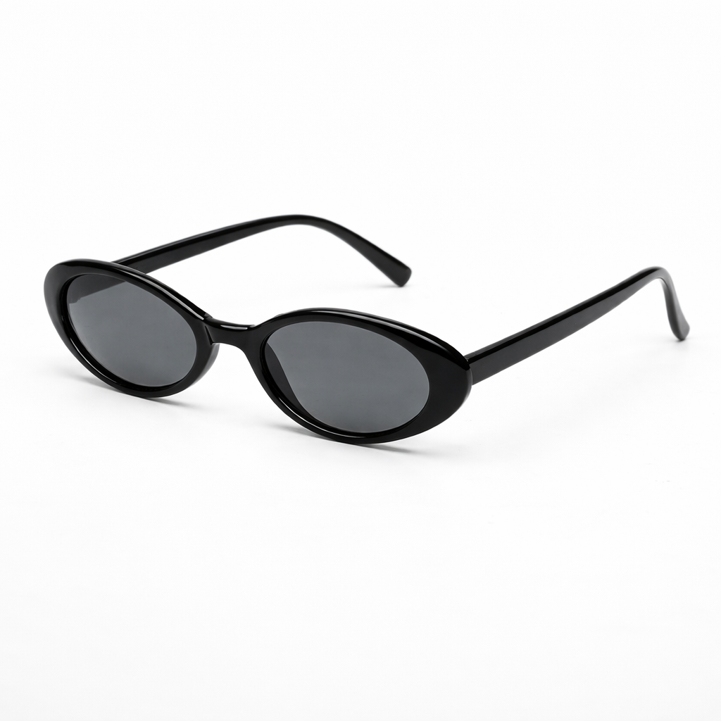 Freya | Women’s Oval Sunglasses | Narrow Frame Curved Arms Everyday Wear — image 02 — MAREACO