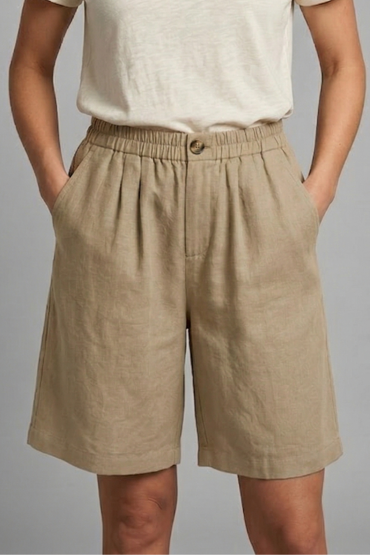 Freya | Women’s Shorts | Wide Legs Side Pockets Summer Wear — image 06 — MAREACO