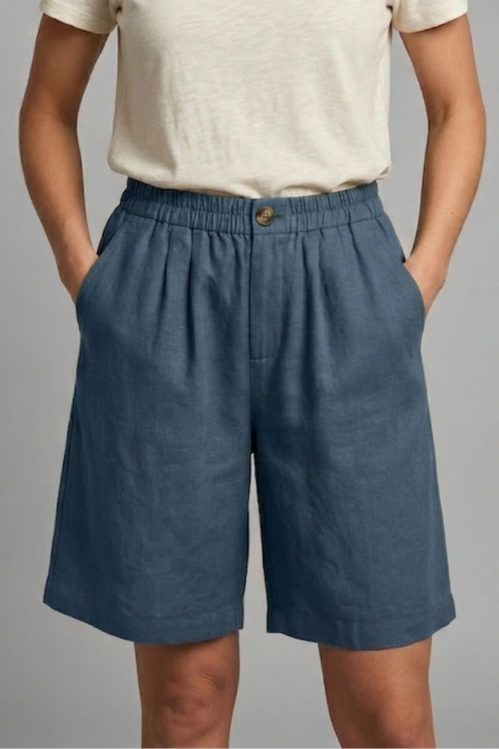 Freya | Women’s Shorts | Wide Legs Side Pockets Summer Wear — image 07 — MAREACO
