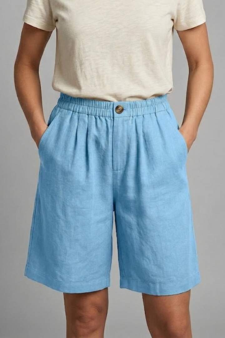 Freya | Women’s Shorts | Wide Legs Side Pockets Summer Wear — image 09 — MAREACO