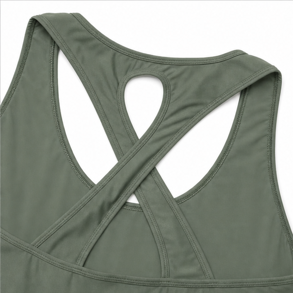 Freya | Women’s Three-Piece Swim Set | Cover Up Tank Matching Shorts Beachwear — image 06 — MAREACO