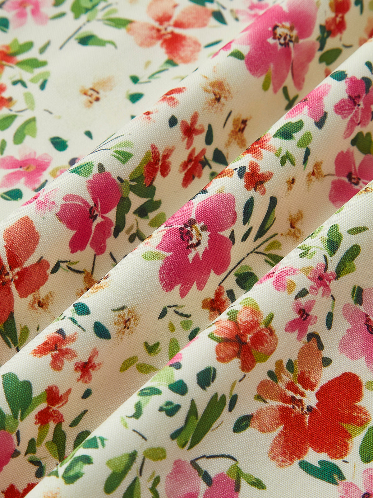 Hannah | Women’s Midi Dress | Floral Print Contrast Edges Occasion Wear — image 08 — MAREACO