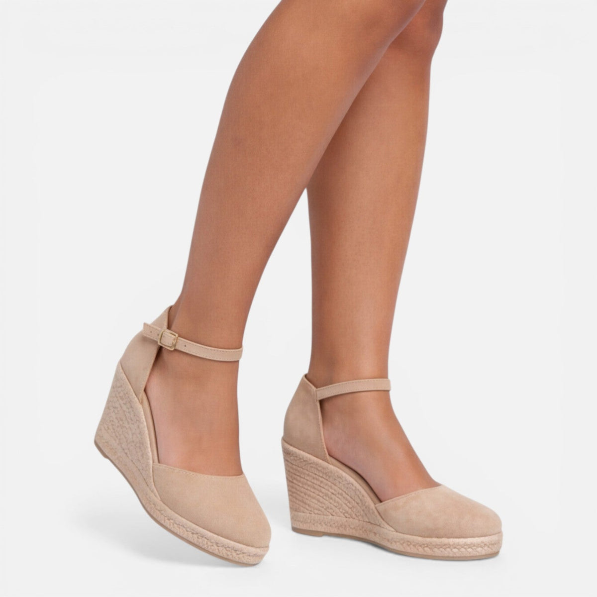 Hannah | Women’s Wedge Sandals | Closed Toes Ankle Straps Summer Wear — image 06 — MAREACO