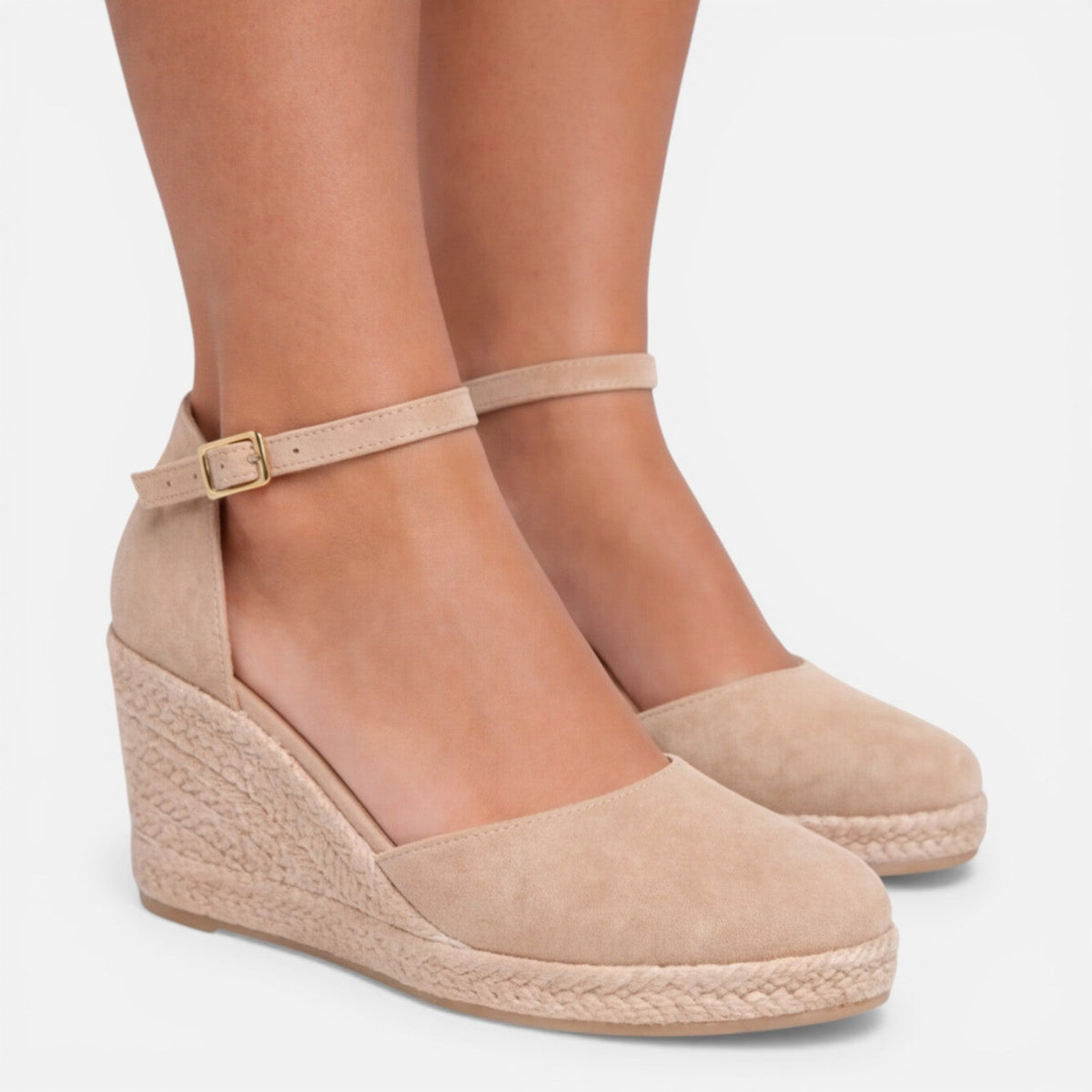 Hannah | Women’s Wedge Sandals | Closed Toes Ankle Straps Summer Wear — image 07 — MAREACO