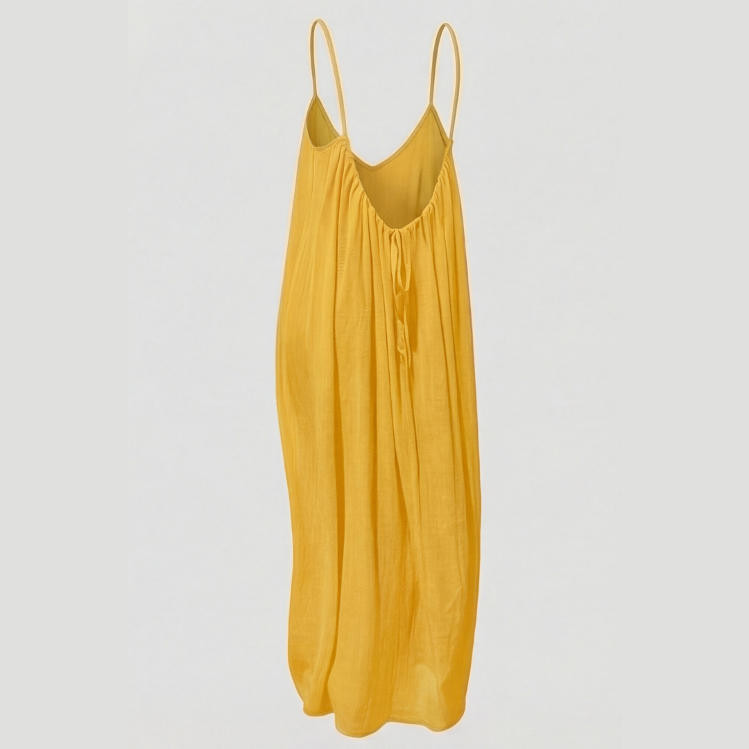 Harriet | Women’s Maxi Dress | Thin Straps Open Back Summer Wear — image 07 — MAREACO