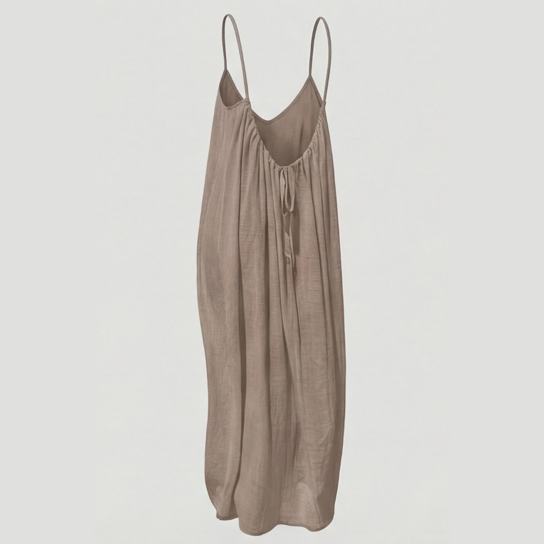 Harriet | Women’s Maxi Dress | Thin Straps Open Back Summer Wear — image 08 — MAREACO