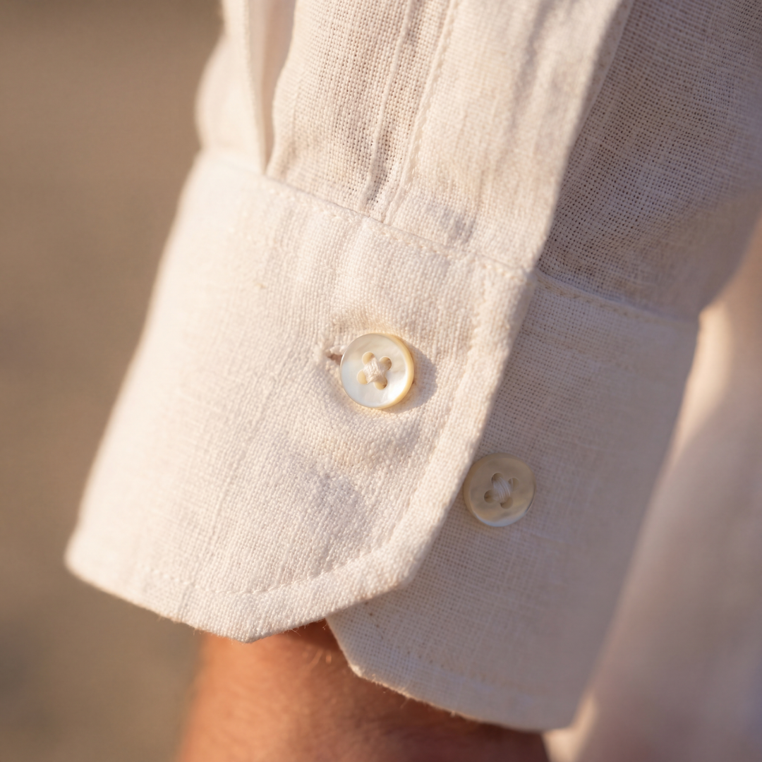 Henry | Men’s Shirt | Chest Pocket Front Buttons Summer Wear — image 02 — MAREACO