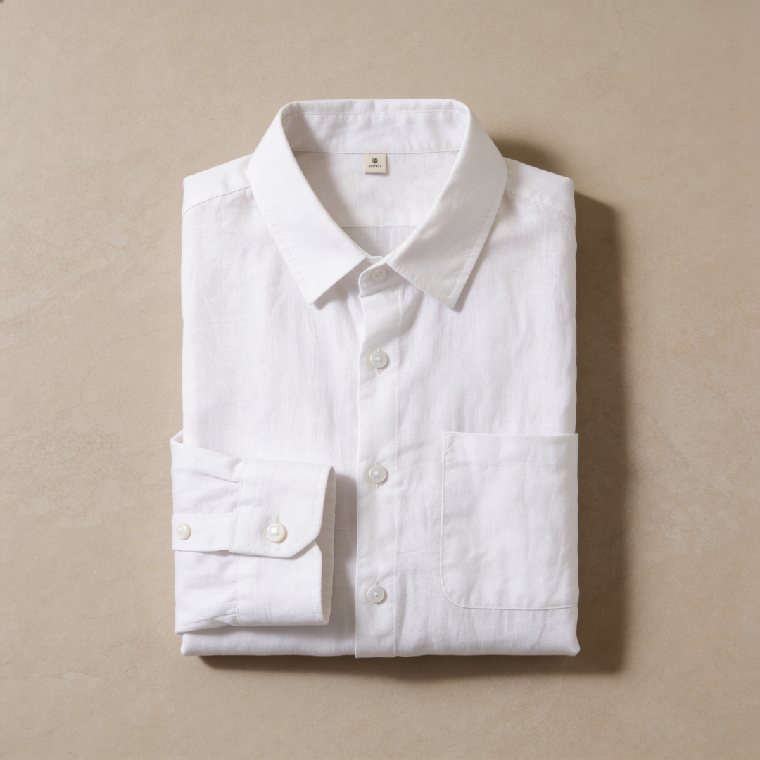 Henry | Men’s Shirt | Chest Pocket Front Buttons Summer Wear — image 03 — MAREACO
