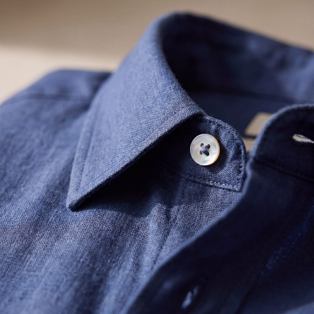 Henry | Men’s Shirt | Chest Pocket Front Buttons Summer Wear — image 05 — MAREACO