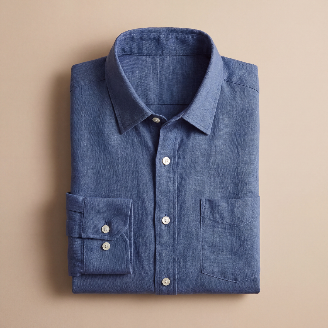 Henry | Men’s Shirt | Chest Pocket Front Buttons Summer Wear — image 06 — MAREACO