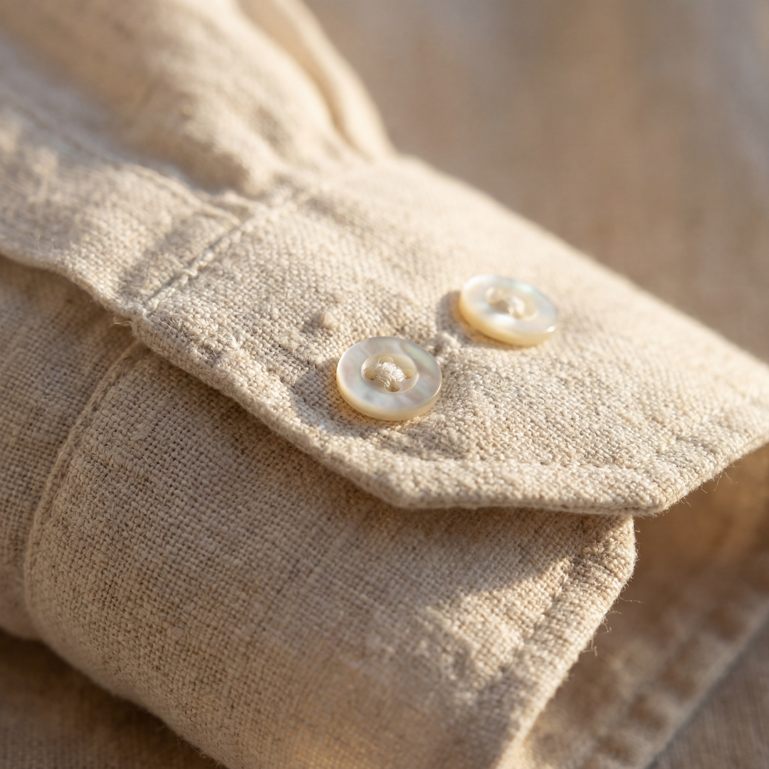 Henry | Men’s Shirt | Chest Pocket Front Buttons Summer Wear — image 10 — MAREACO