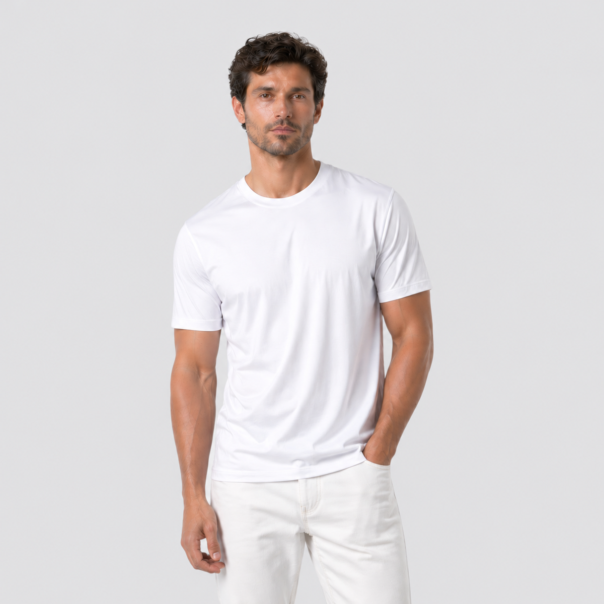 James | Men’s T-Shirt | Crew Neck Short Sleeves Everyday Wear — image 08 — MAREACO