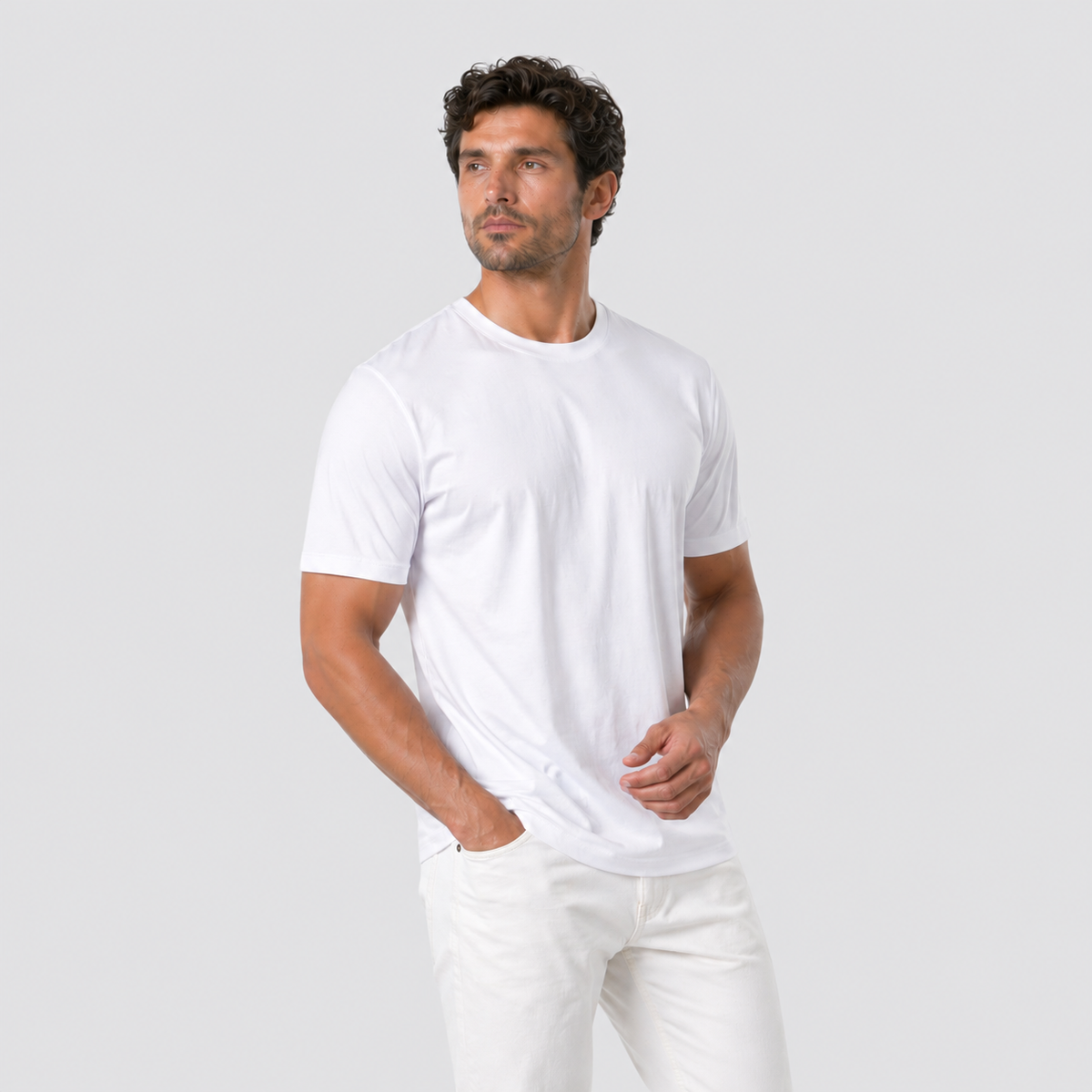 James | Men’s T-Shirt | Crew Neck Short Sleeves Everyday Wear — image 09 — MAREACO
