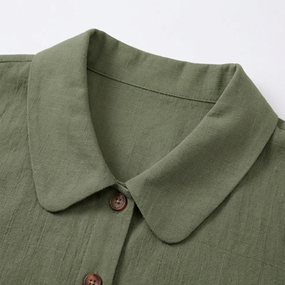 Jessica | Women’s Top | Rounded Collar Sleeveless Cut Summer Wear — image 06 — MAREACO