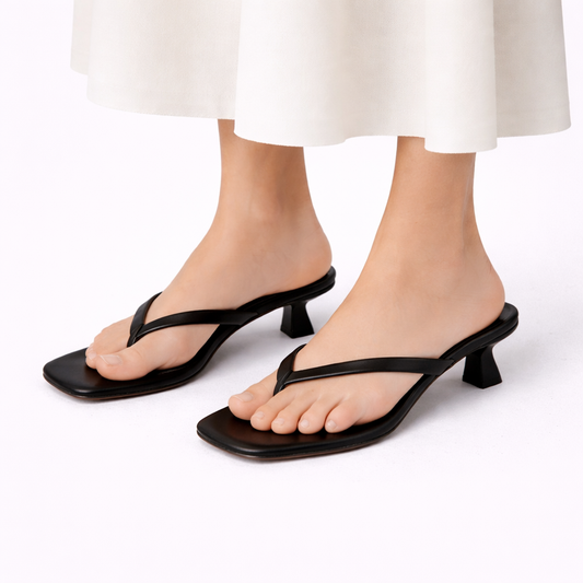 Clara | Women’s Slippers | Square Toe Low Heel Summer Wear — image 02