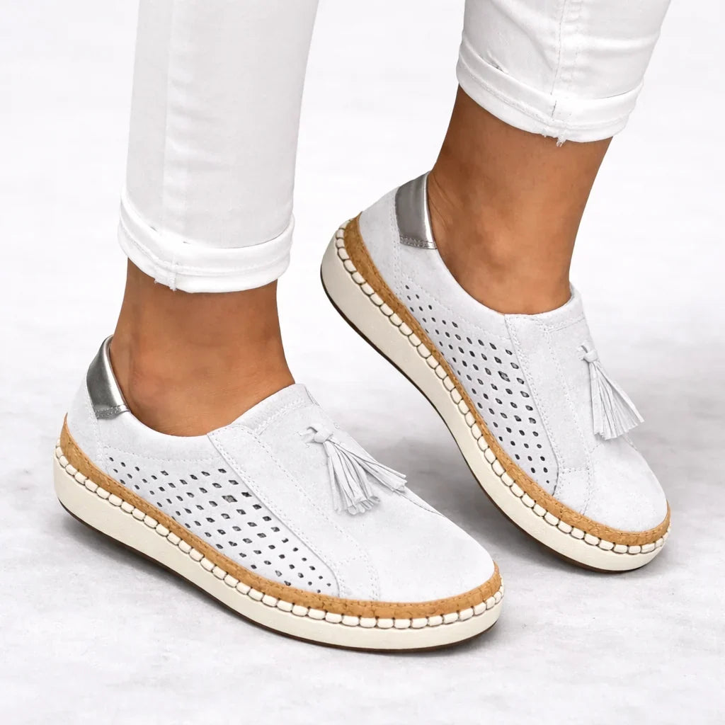 Amelia | Women’s Slip-On Shoes | Perforated Upper Thick Sole Daywear — image 06