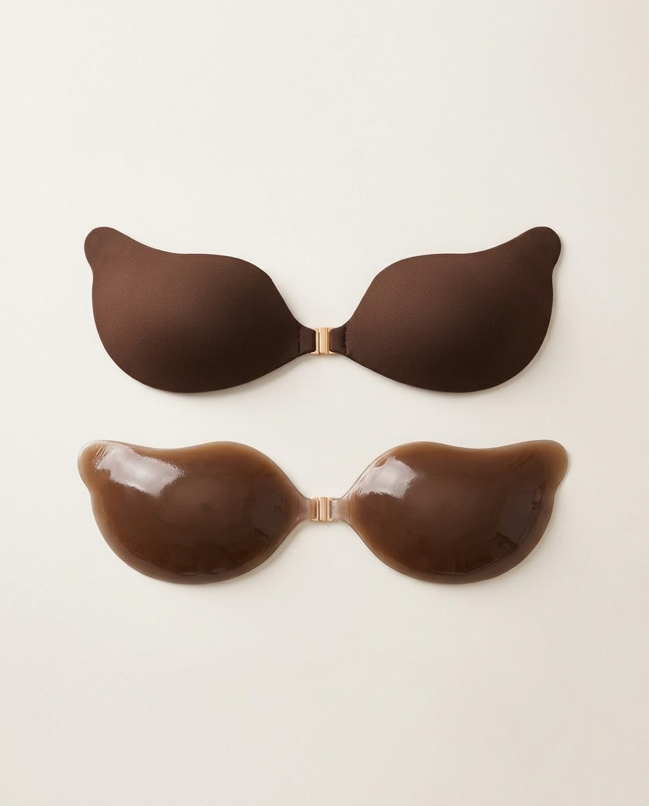 Sophie | Women’s Adhesive Bra Cups | Seamless Edges Front Clasp Occasion Wear — image 04