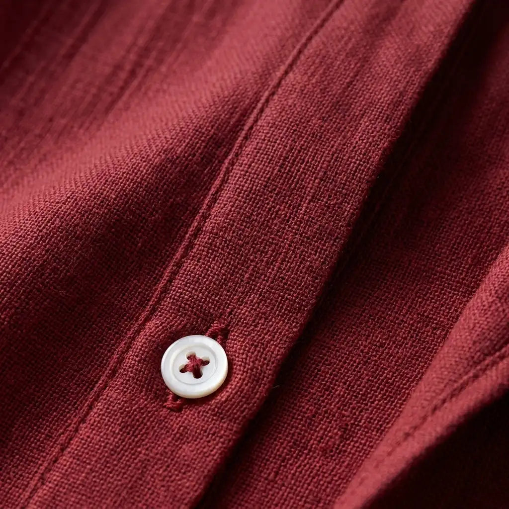 Mia | Men’s Shirt | Short Sleeves Button Front Summer Wear — image 08 — MAREACO