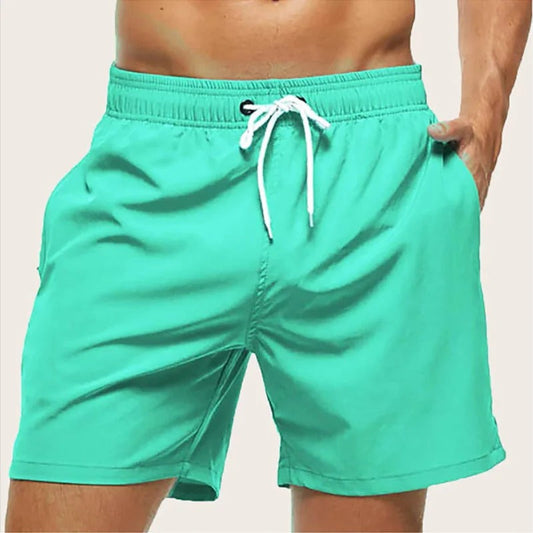 Oscar | Men’s Swim Shorts | Drawstring Waist Side Pockets Beachwear — image 02 — MAREACO
