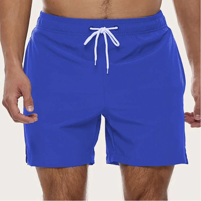 Oscar | Men’s Swim Shorts | Drawstring Waist Side Pockets Beachwear — image 03 — MAREACO