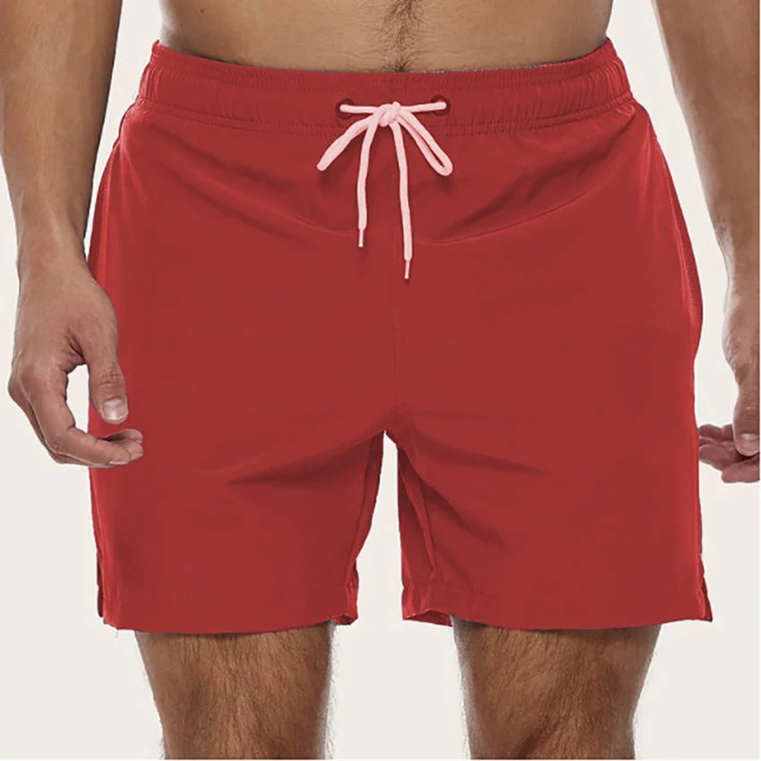 Oscar | Men’s Swim Shorts | Drawstring Waist Side Pockets Beachwear — image 05 — MAREACO