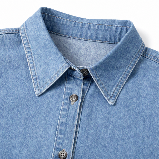 Phoebe | Women’s Midi Dress | Shirt Collar Side Pockets Everyday Wear — image 13 — MAREACO