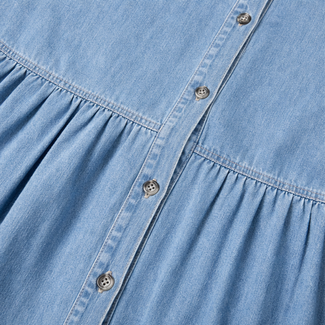 Phoebe | Women’s Midi Dress | Shirt Collar Side Pockets Everyday Wear — image 15 — MAREACO
