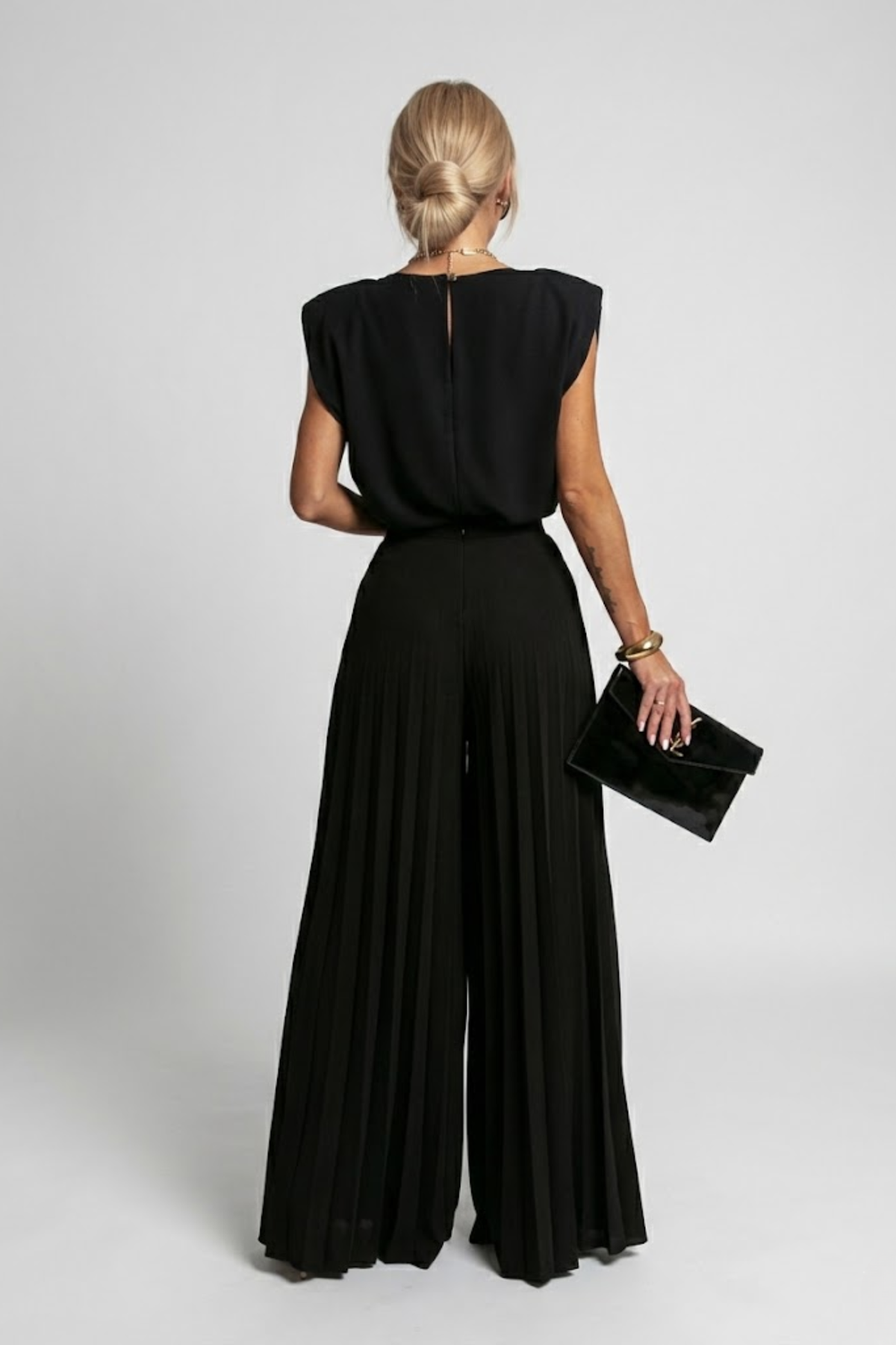 Rosie | Women’s Two-Piece Set | Sleeveless Top Wide Legs Daywear — image 02 — MAREACO