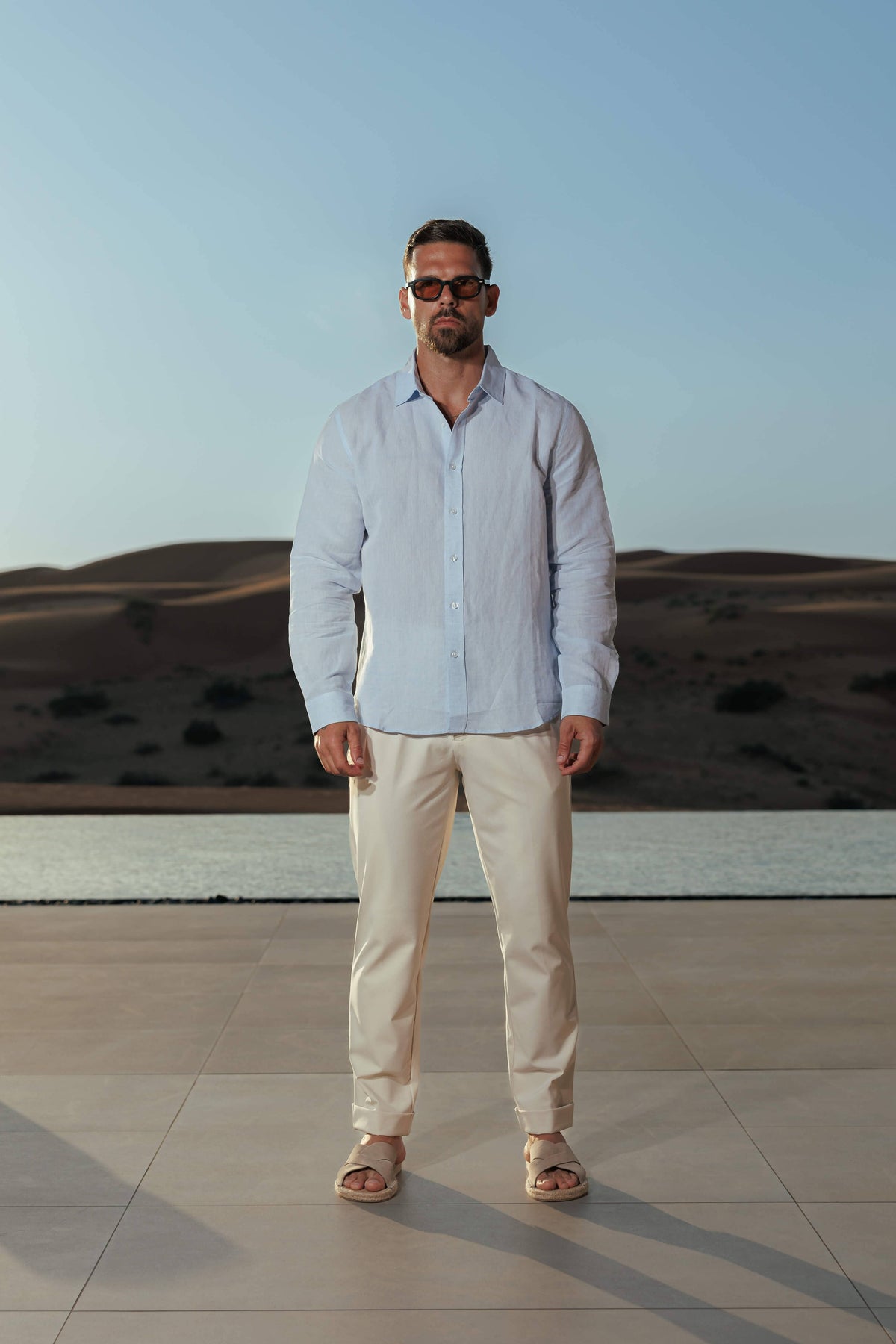 Samuel | Men’s Shirt | Button Front Long Sleeves Everyday Wear — image 02 — MAREACO
