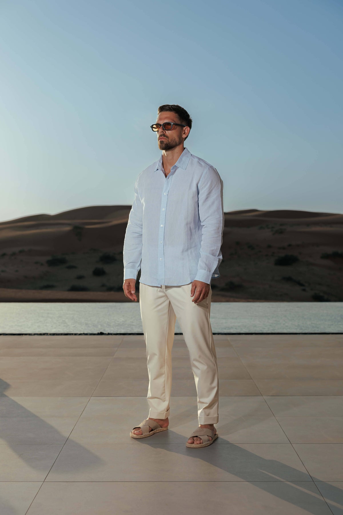 Samuel | Men’s Shirt | Button Front Long Sleeves Everyday Wear — image 07 — MAREACO