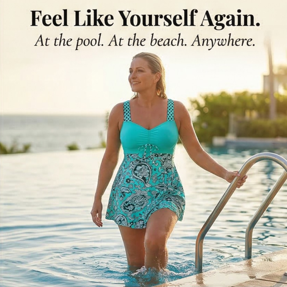 Sophie | Women’s Tankini Set | Skirted Top Matching Shorts Swimwear — image 09 — MAREACO